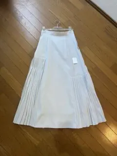 NATURAL BEAUTY BASIC プリーツ切替ロングスカート Sのサムネイル