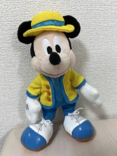 Disney ミッキー ぬいぐるみバッジ ウインク レインポンチョ - メルカリ