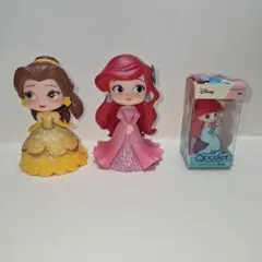 ディズニープリンセス フィギュアガチャ ベル アリエル 3種セット