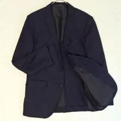 JOSEPH HOMME シルク混テーラードジャケット　50(LL)　ネイビー