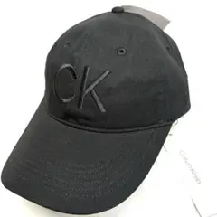 【限定】Calvin Klein　新品　キャップ　CK　ロゴ刺繍　ブラック