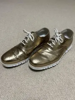 コールハーン ゼログランド ウィング オックスフォード ゴールド 9.5W