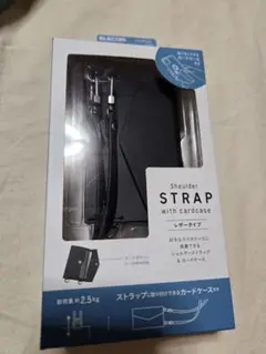 エレコム スマホ ストラップ カードケース　ブラック　918のサムネイル