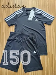 新品　アディダス 150 Tシャツ、ハーフパンツ　セット adidas　ブラック