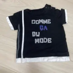 COMME CA DU MODE ブラックTシャツ 90cm 男の子