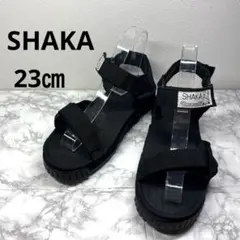 SHAKA シャカ　ブラック スポーツサンダル　23㎝のサムネイル