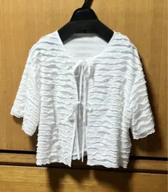 フリルニットカーディガン