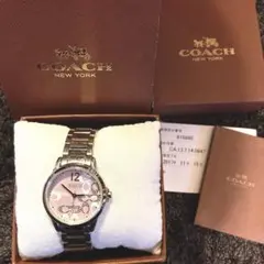 【新品電池】COACH ピンク 時計　シグネチャー　クォーツ腕時計　アナログ