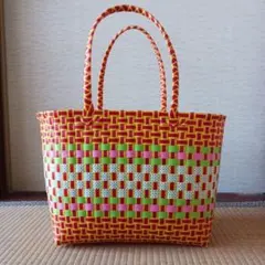 PPバンドで作った収穫用、作業用プラカゴ（はけご） - メルカリ