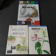 水彩スケッチの場所えらび&淡彩画入門&植物画を描く 四季の花に親しむ