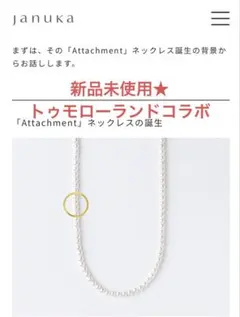 新品未使用★ januka★ ATTACHMENTNECKLACEのサムネイル