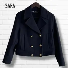 2025年最新】ZARA 着丈：ショート レディース ピーコート