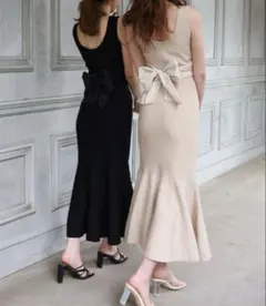 ロイヤルパーティー　シェルボタンマーメイドワンピース