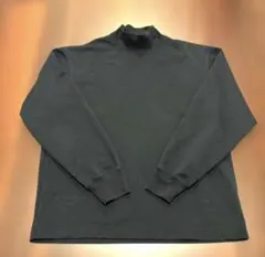 UNIQLO U ブラッシュドモックネックTシャツ　Mサイズ　ネイビー　美品