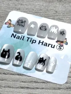 猫のデザイン ネイルチップ Sサイズ