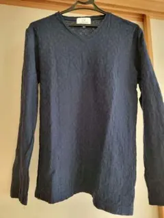 Calvin Klein ネイビー Vネックセーター L