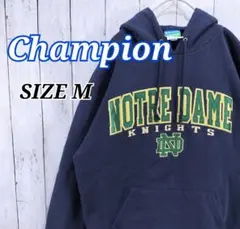 チャンピオン カレッジロゴ スウェット パーカー ノートルダム大学 刺繍ロゴ M