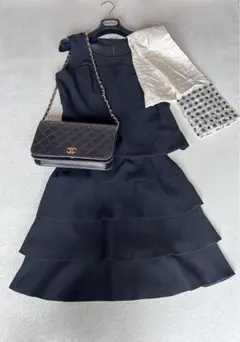 美品　セットアップ　ドレス　フォーマル　謝恩会　結婚式　お呼ばれ　パーティ　衣装