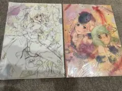 マクロス原画展 限定クリアファイル2枚セット シェリル ランカ