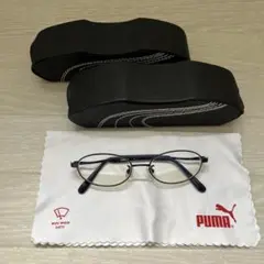 キクチメガネ PUMA プーマ 度入りメガネ プーマケース2個 メガネ拭き1枚