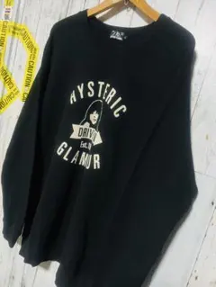 極限定 ヒステリックグラマー サーマルスウェット ドライブガール Lサイズ 黒