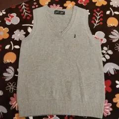 EAST BOY グレー Vネックベスト