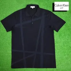 Calvin Klein/ゴルフ ポロシャツ【ブラック/LL】美品！のサムネイル