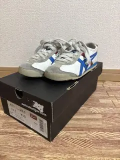 Onitsuka Tiger キッズ 17.5cm ホワイト/ブルー/レッド
