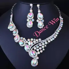 ⭐️スワロフスキークリスタルオーロラジュエリーセット(イヤリングorピアス)新品