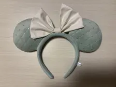 ディズニー ミニー キルティング カチューシャ 水色