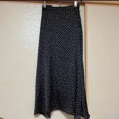 グローバルワーク　フレアロングスカート　ブラック　Mサイズ