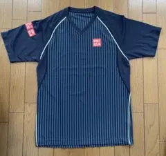 UNIQLO テニスウェア Tシャツ ネイビー ストライプ Sのサムネイル