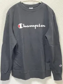 Champion 黒 スウェット Lサイズ