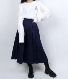 プニュズ 渡辺直美着デニムプリーツスカートのサムネイル