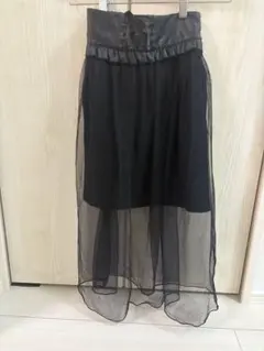 黒シースルースカート 135~145cm