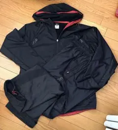 Nike Dri-FIT ジャージ上下セット L ブラック/レッド　Lサイズ