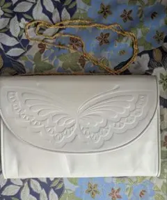 【お値下げ】HANAE MORI バタフライモチーフ クラッチバッグのサムネイル