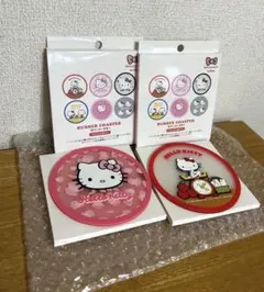 3COINS HELLO KITTY ラバーコースター 2種セットのサムネイル
