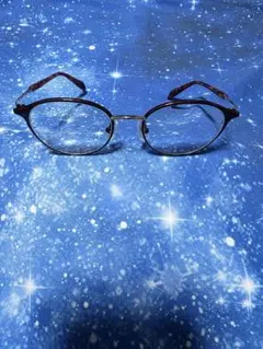 ラウンド型メタルフレーム眼鏡