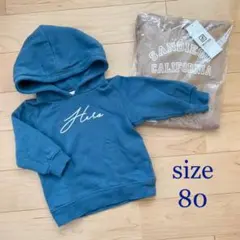 ▪️devirock▪️デビラボ プリント裏起毛パーカ 2枚セット