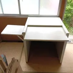 【お引き取り限定】パソコンデスク IBM純正 ホワイト 昭和レトロ 中古品のサムネイル