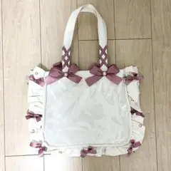 ザッカマート A4フリルデザイン痛バッグ用トートバッグ ローズピンク 痛バ