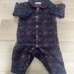 moujonjon ロンパース 80cm ゾウ柄　キルティング