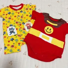 【美品】アンパンマンロンパース 2枚セット