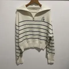 mily biliet ストライプ ハイネック セーター