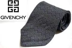 ●美品-Givenchy-ジバンシー-ジバンシーネクタイ-グレー-シルク