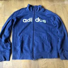 00s y2k adidas フルジップ ジャージ トラックジャケット　ネイビーのサムネイル