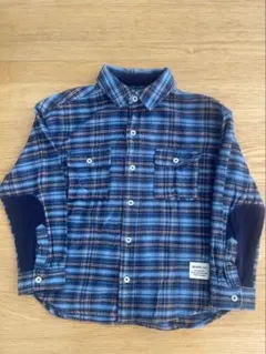 BEAMS mini チェック柄 長袖シャツ 130