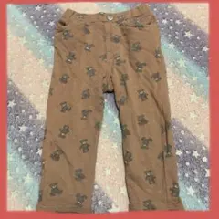 ★子供服 長ズボン 茶色 100cm 女の子 futafuta 熊 くまのサムネイル