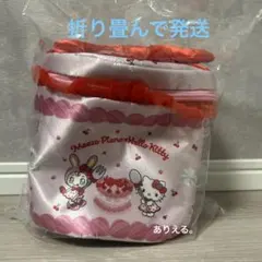 キティちゃん×メゾピアノ バニティポーチ(赤)